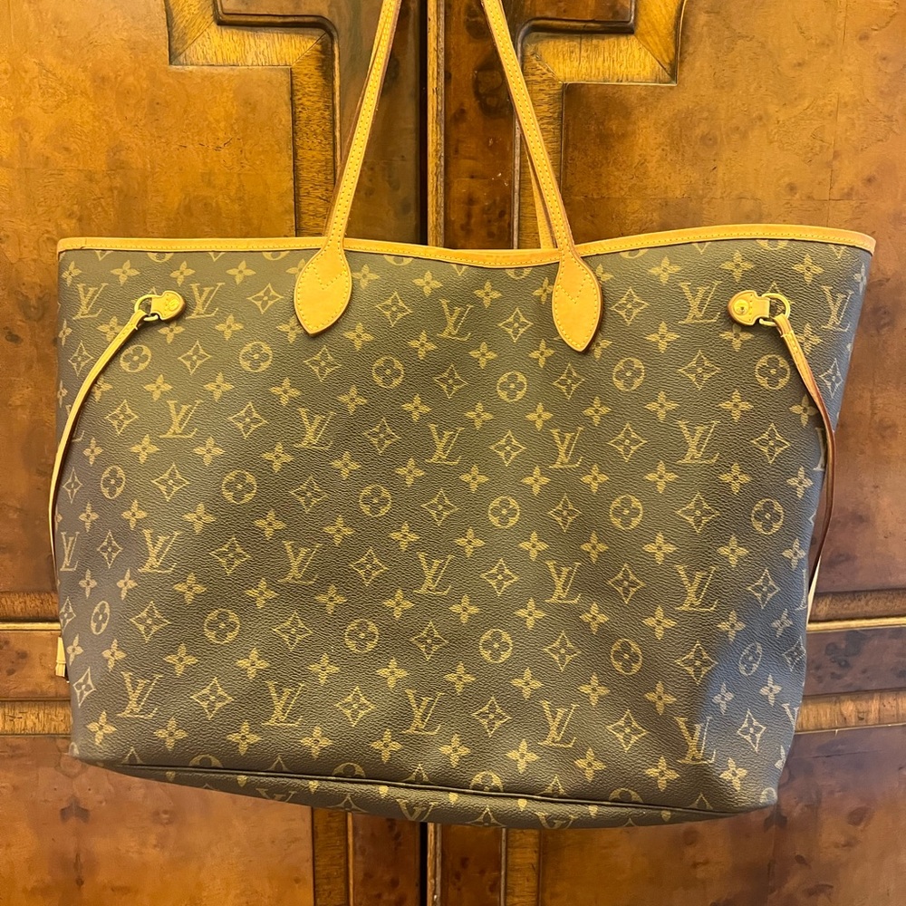 Louis Vuitton Signature Monogram Tote - Brown and Tan